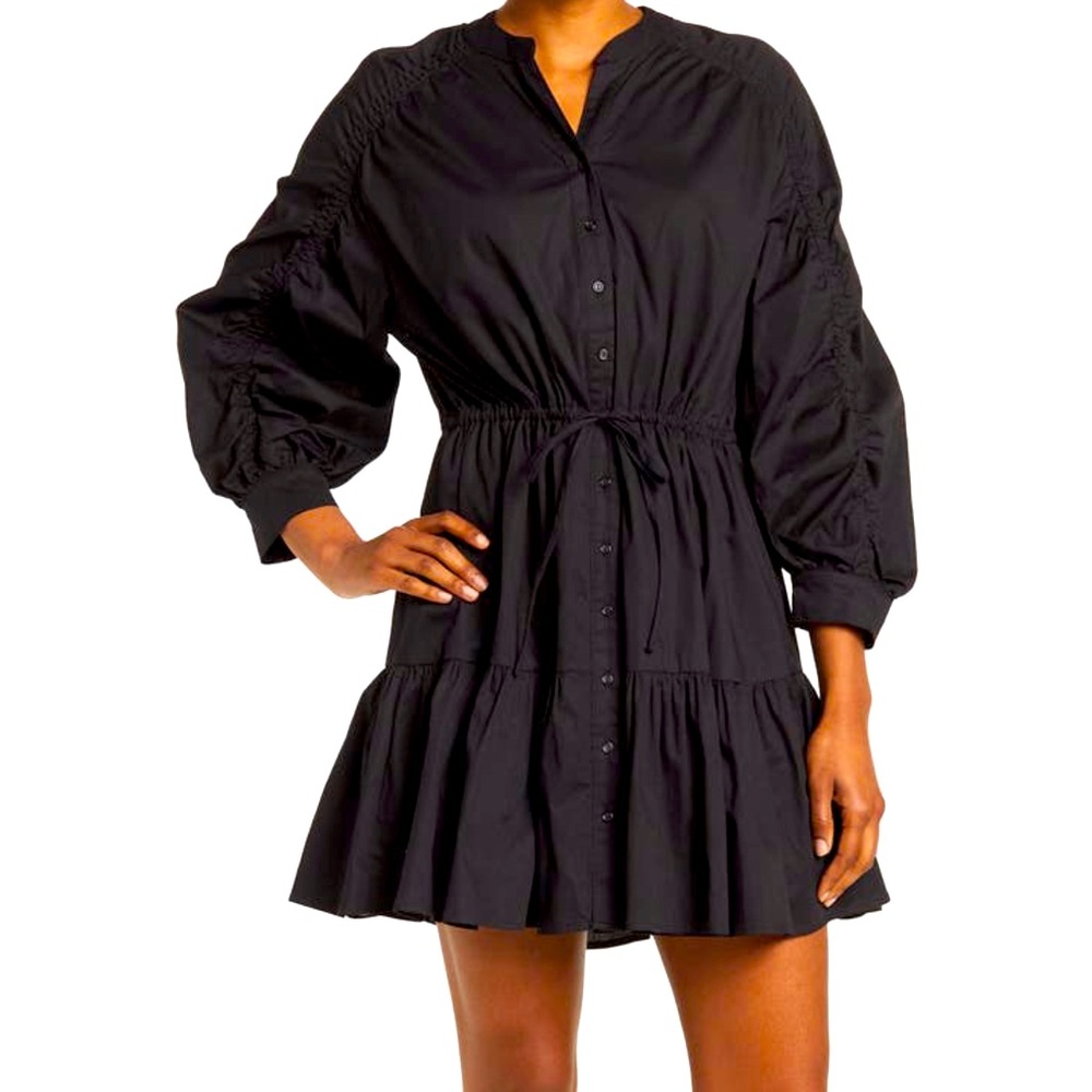 COPY - ASTR The Label Ruched Shirt Dress